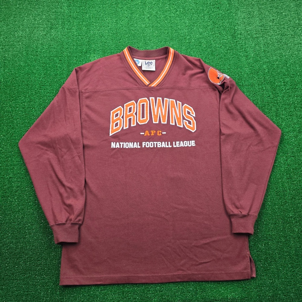 Cleveland Browns Sweatshirt Mens Large Vintage 90s Lee Sport AFC NFL Football - Picture 1 of 10